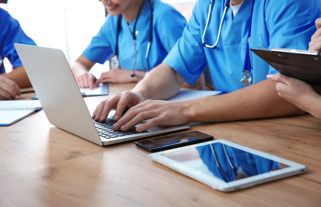 International medical graduate reviewing residency placement consulting strategy with advisor